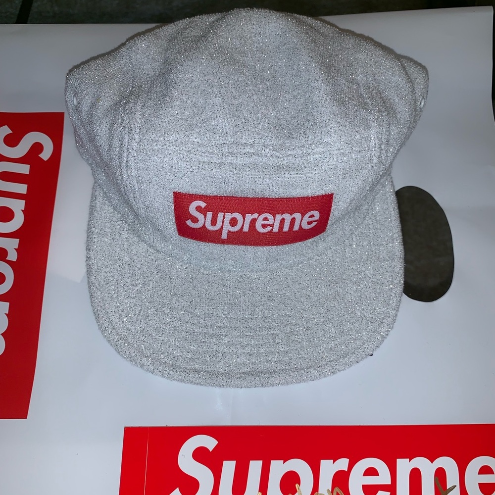 Supreme Box Logo Glittery Camp Cap